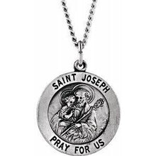 Load image into Gallery viewer, 25 mm St. Joseph Medal
