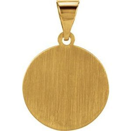 18 mm Hollow Round St. Christopher Medal