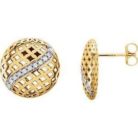 1/5 CTW Diamond Pierced Style Earrings