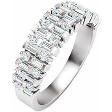 Load image into Gallery viewer, 3/4 CTW Diamond Anniversary Band
