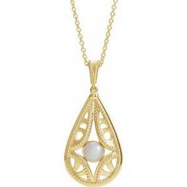 Vintage-Inspired Freshwater Cultured Pearl 16-18