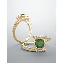 Load image into Gallery viewer, Peridot &amp; 1/4 CTW Diamond Ring
