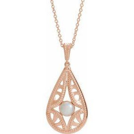 Vintage-Inspired Freshwater Cultured Pearl 16-18