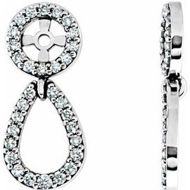 1/3 CTW Diamond Earring Jackets