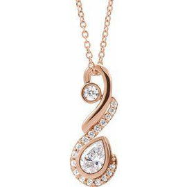 1/2 CTW Diamond Freeform Necklace