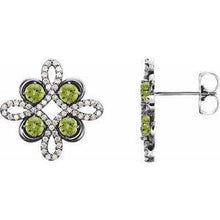 Load image into Gallery viewer, Ruby &amp; 1/4 CTW Diamond Earrings
