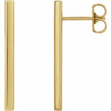 Load image into Gallery viewer, 24x2 mm Bar Earrings
