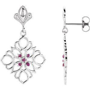 Ruby Decorative Earrings