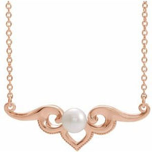 Load image into Gallery viewer, Freshwater Cultured Pearl Bar 16&quot; Necklace
