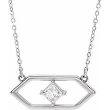 Load image into Gallery viewer, 1/4 CTW Diamond Geometric 16&quot; Necklace
