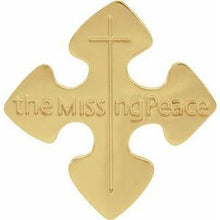 Load image into Gallery viewer, 24x23 mm Missing Peace Lapel Pin
