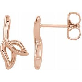 Freeform Leaf Earrings