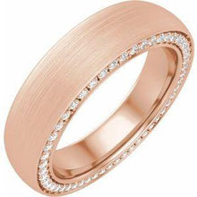 Load image into Gallery viewer, 2 mm 1/2 CTW Diamond Band with Satin Finish
