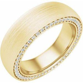 2 mm 1/2 CTW Diamond Band with Satin Finish