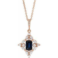 Load image into Gallery viewer, Ruby &amp; 3/8 CTW Diamond 16-18&quot; Necklace
