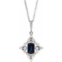 Load image into Gallery viewer, Ruby &amp; 3/8 CTW Diamond 16-18&quot; Necklace
