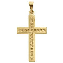 Load image into Gallery viewer, 18x12 mm Geometric Cross Pendant
