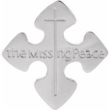 Load image into Gallery viewer, 24x23 mm Missing Peace Lapel Pin
