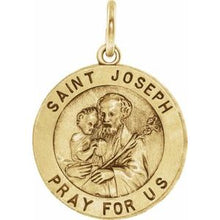 Load image into Gallery viewer, 25 mm St. Joseph Medal
