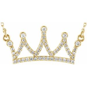 1/5 CTW Diamond Crown 16 1/2