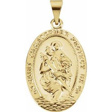 Load image into Gallery viewer, 25x17.5 mm St. Christopher Medal
