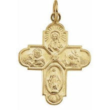 Load image into Gallery viewer, 24.5x21.5 mm Four-Way Cross Medal
