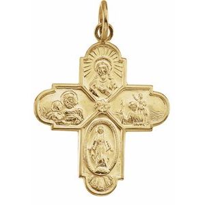 24.5x21.5 mm Four-Way Cross Medal