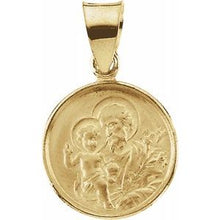 Load image into Gallery viewer, 12 mm St. Joseph Medal
