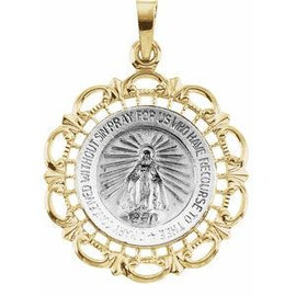 21 mm Round Miraculous Medal