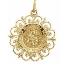 Load image into Gallery viewer, 18 mm Round Scapular Medal
