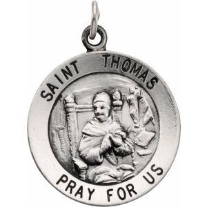 18 mm Round St. Thomas Medal
