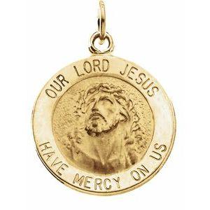 15 mm Round Our Lord Jesus Medal