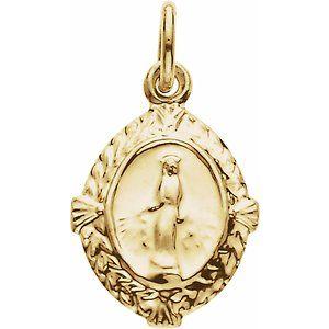 12x9 mm Oval Miraculous Medal