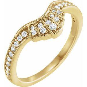 1/5 CTW Diamond Contour Band