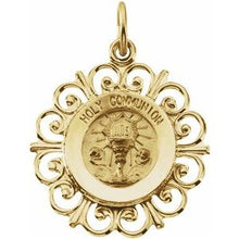 Load image into Gallery viewer, 20x18.5 mm Holy Communion Medal
