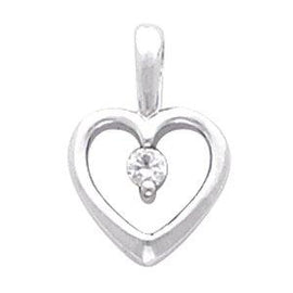 .07 CTW Diamond Heart Pendant