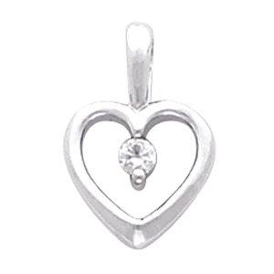 .07 CTW Diamond Heart Pendant