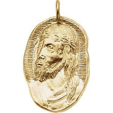 Load image into Gallery viewer, 26x18 mm Face of Jesus Pendant
