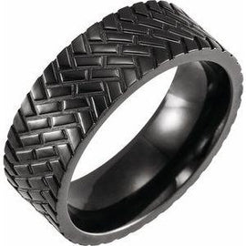 Black Titanium 8mm Band