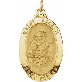 25x18 mm St. Joseph Oval Medal