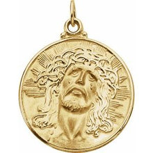 Load image into Gallery viewer, 21 mm Round Face of Jesus (Ecce Homo) Medal
