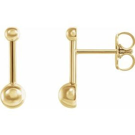 Bar & Ball Earrings