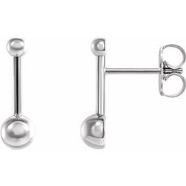 Bar & Ball Earrings