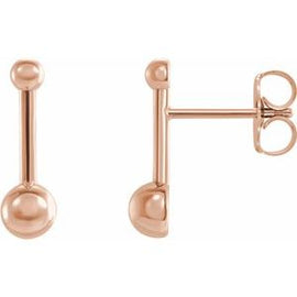 Bar & Ball Earrings