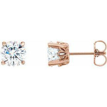 Load image into Gallery viewer, 5 mm Round Forever One™ Moissanite Earrings
