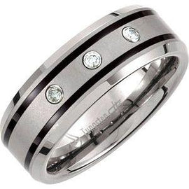 1/10 CTW Diamond 8.3 mm Band