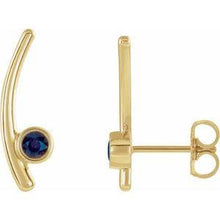 Load image into Gallery viewer, Chatham® Lab-Created Alexandrite Ear Climbers
