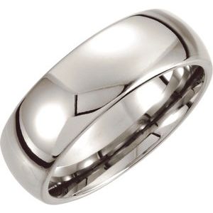 Cobalt 8 mm Low Domed Band