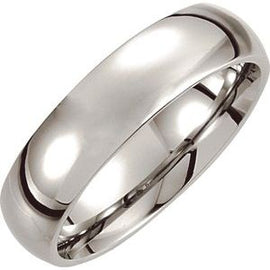 Cobalt 6 mm Low Domed Band