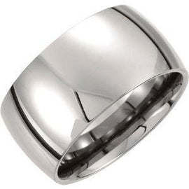 Black Titanium 6 mm Domed Polished Band